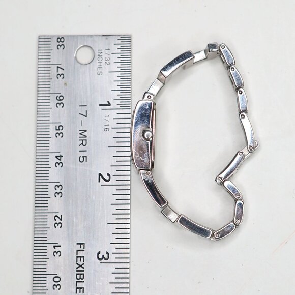 Roots Canada R624 Silver Tone Modern Square Dial Watch Bracelet Japan Movt - Picture 5 of 8